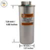 Picture of Capacitor CBB65 45/5uF Class B