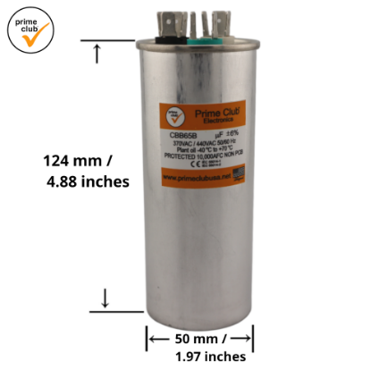 Picture of Capacitor CBB65 45/5uF Class B